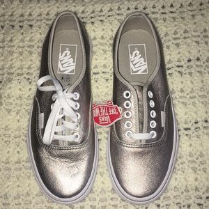 Champagne metallic vans